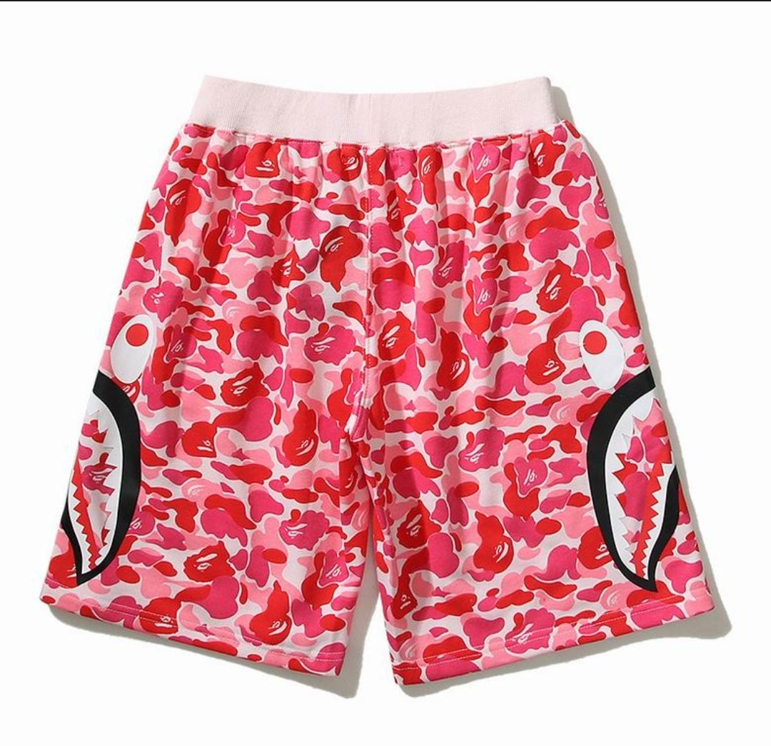 Ape #Camo Side Shark Shorts