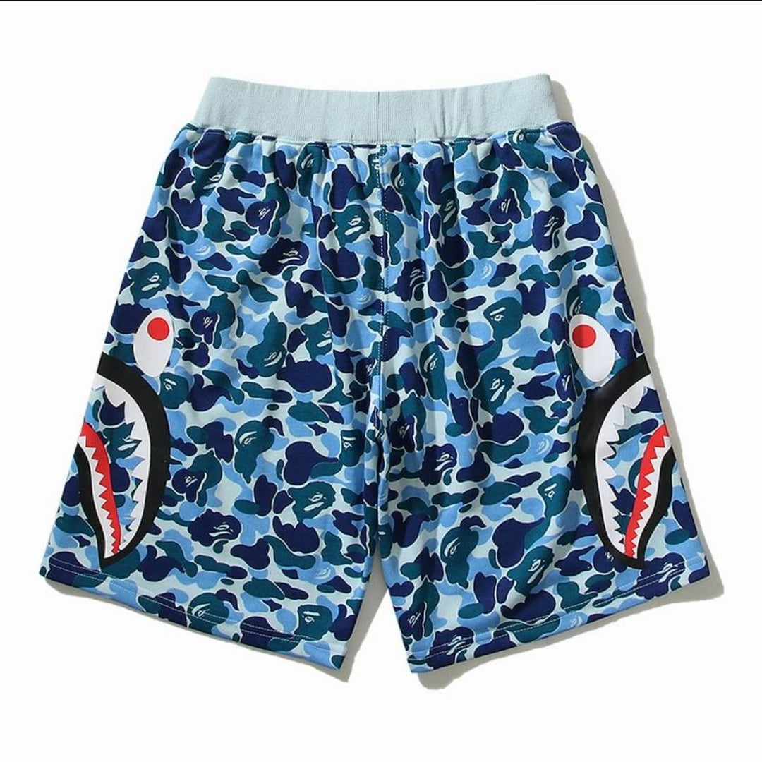 Ape #Camo Side Shark Shorts
