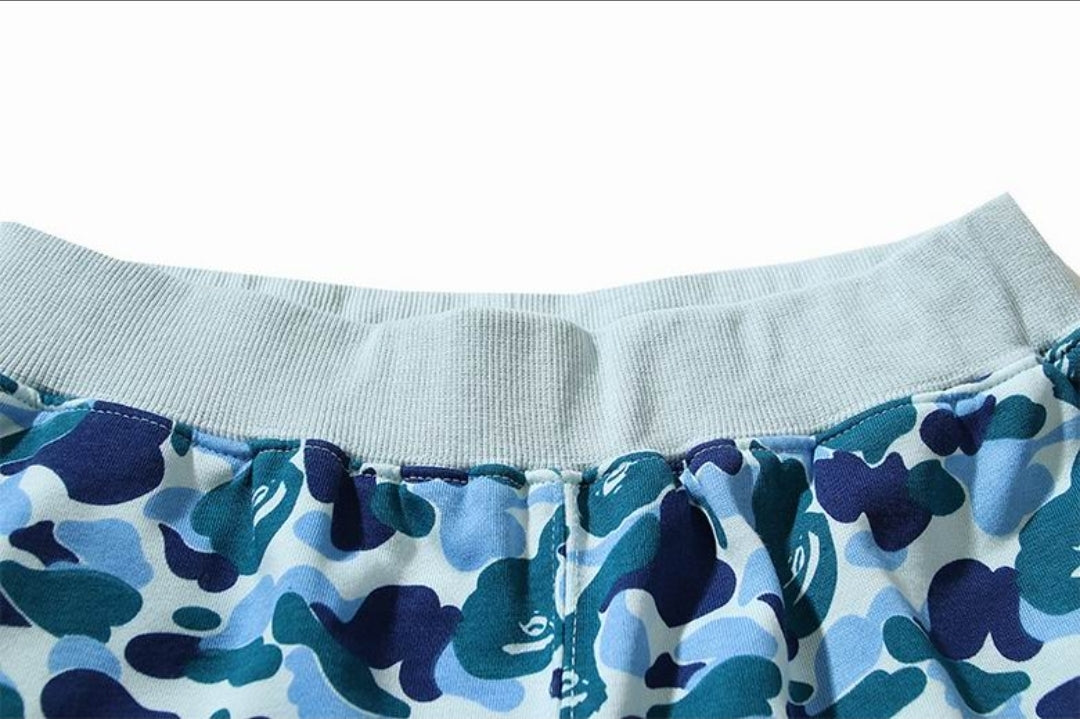 Ape #Camo Side Shark Shorts