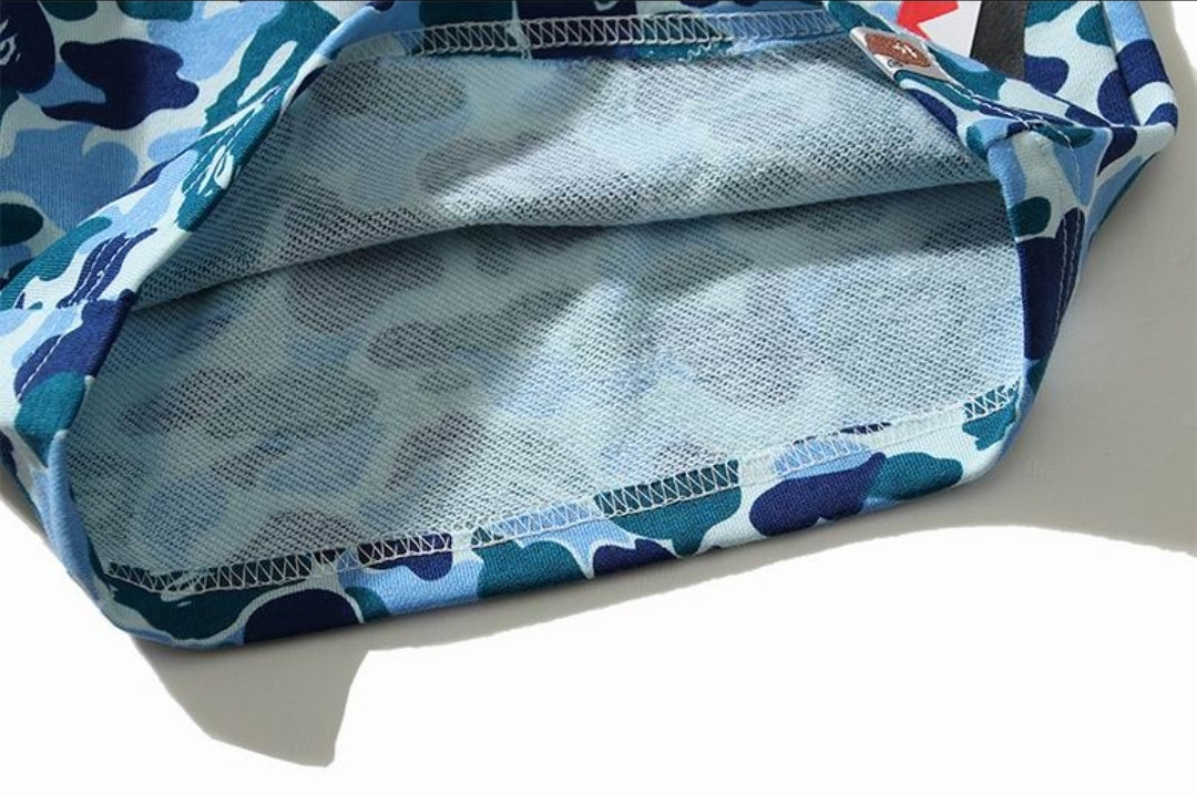 Ape #Camo Side Shark Shorts