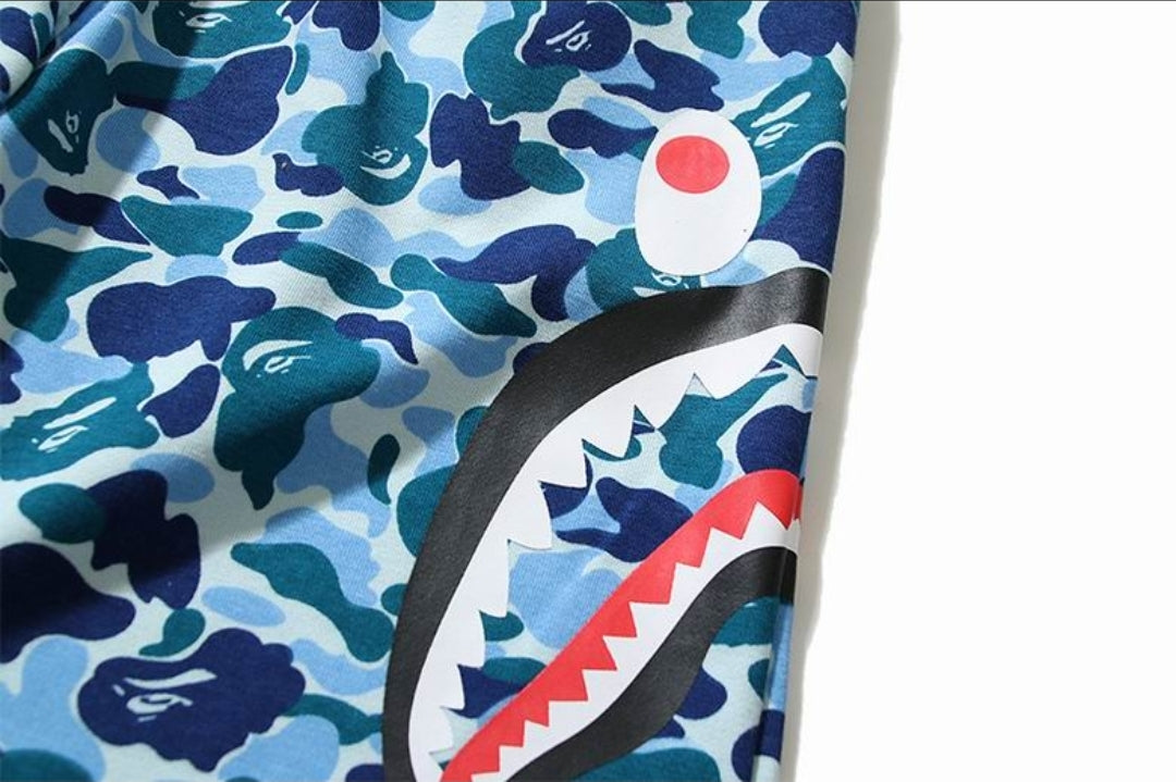 Ape #Camo Side Shark Shorts