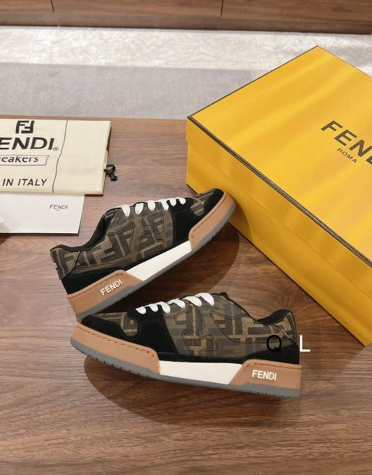 FF #Zucca Monogram Panelled Sneaker