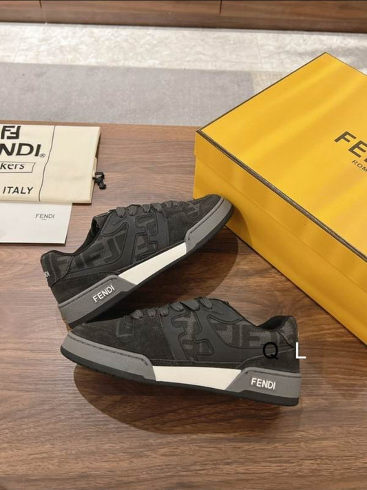 FF #Zucca Monogram Panelled Sneaker