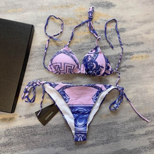 VS #Blue Barocca Two Piece Bikini