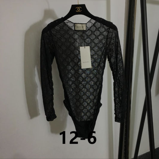 GG #Sheer Lace Bodysuit