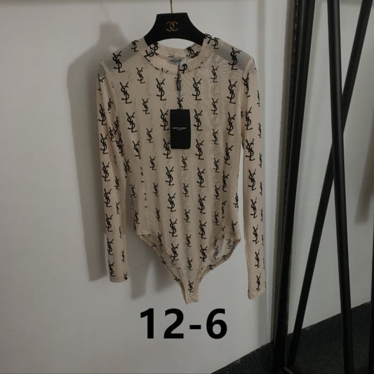 YSL #Logo Bodysuit