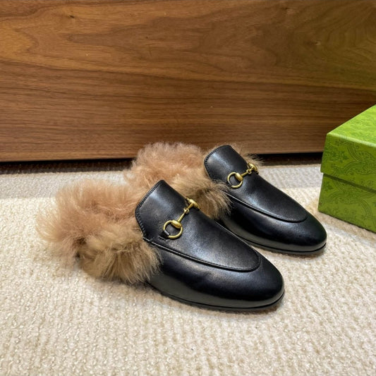 GG #Princeton Fur Mules (women)