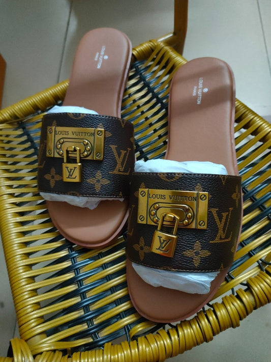 LV #Lock It Flat Mules