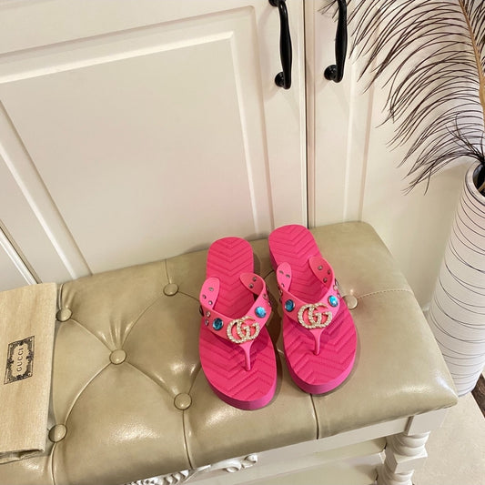 GG #Embellished Double G Sandali