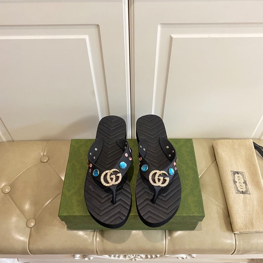 GG #Embellished Double G Sandali