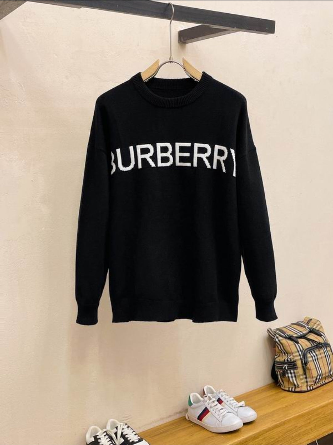 Bur #Intarsia Crewneck
