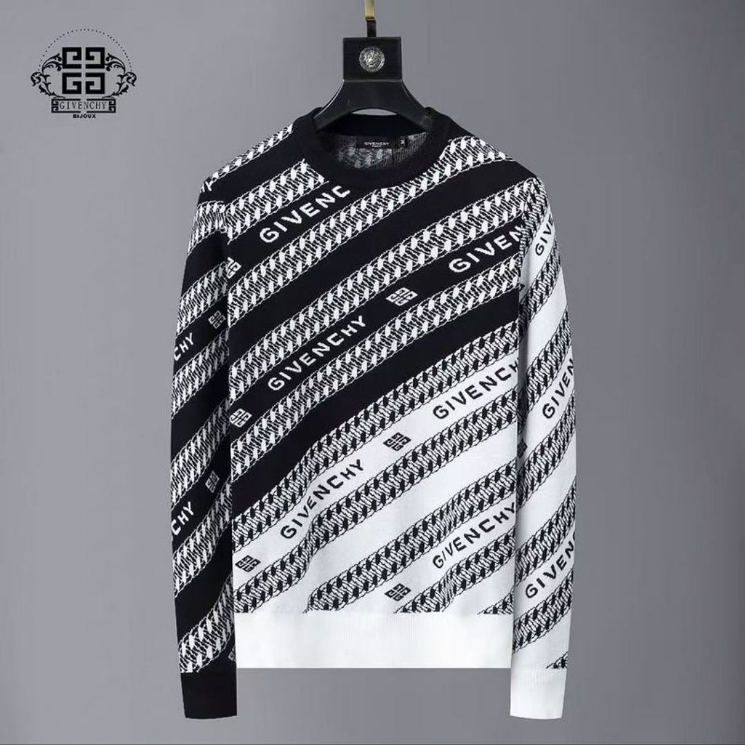 Giv #Chain Jacquard Sweater
