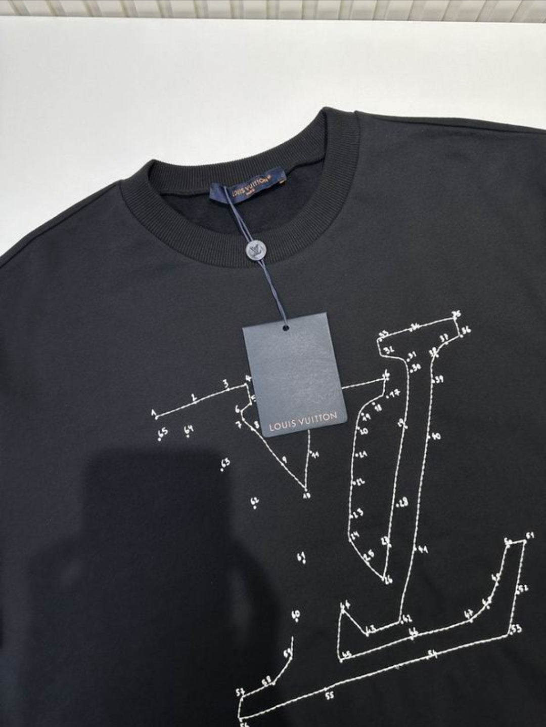 LV #Stitch Embroidered Sweater