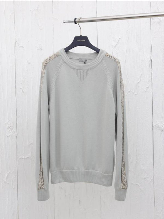 CD #Oblique Crew Neck Sweater
