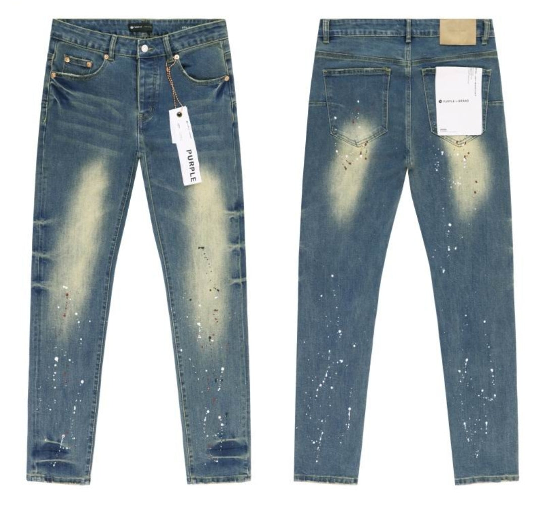PrP #P002 Spotted Indigo Jeans