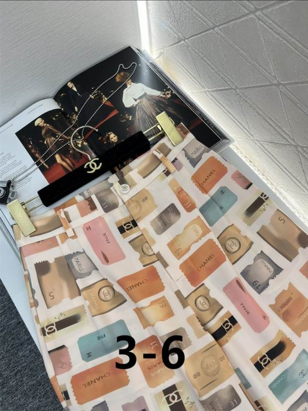 CD Perfume Print Pants