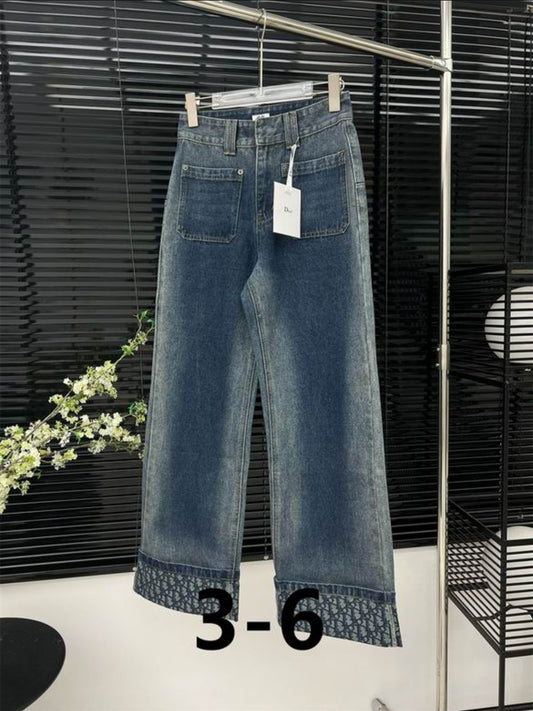 CD #Oblique Interior Flare Jeans
